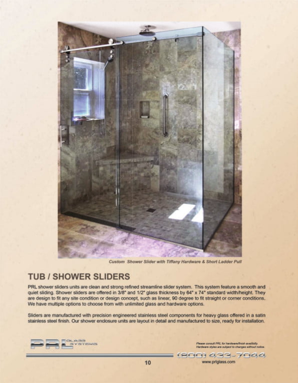Wow Them With Prl S Frameless Shower Door Systems Tub And Shower Sliders 1