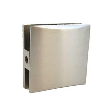 Contour Moveable Wall Mount Transom Clamp Brushed Nickel