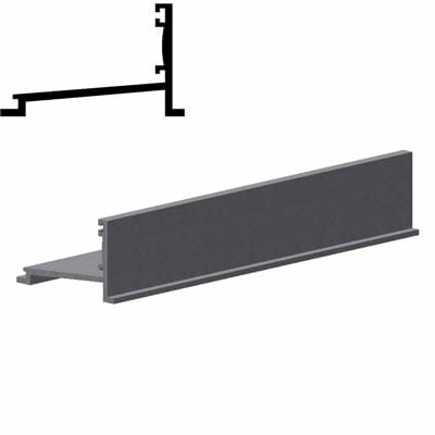 Shower Door Doors and Sliders Bottom Track - PL-CSBTBN