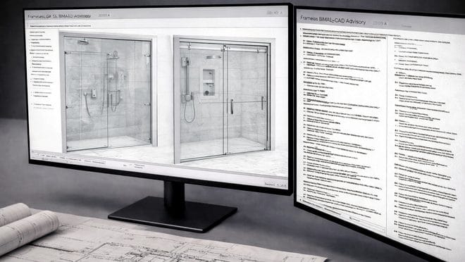 Shower Door System BIM, CAD, Specs Advisory Shower Door System BIM, CAD, Specs Advisory