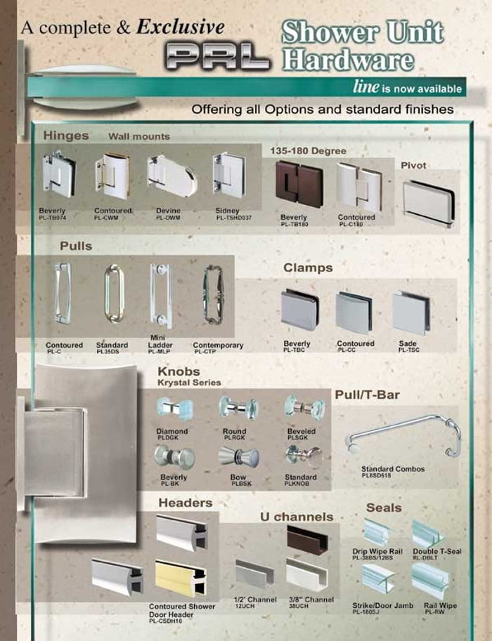 Shower Door System Hardware