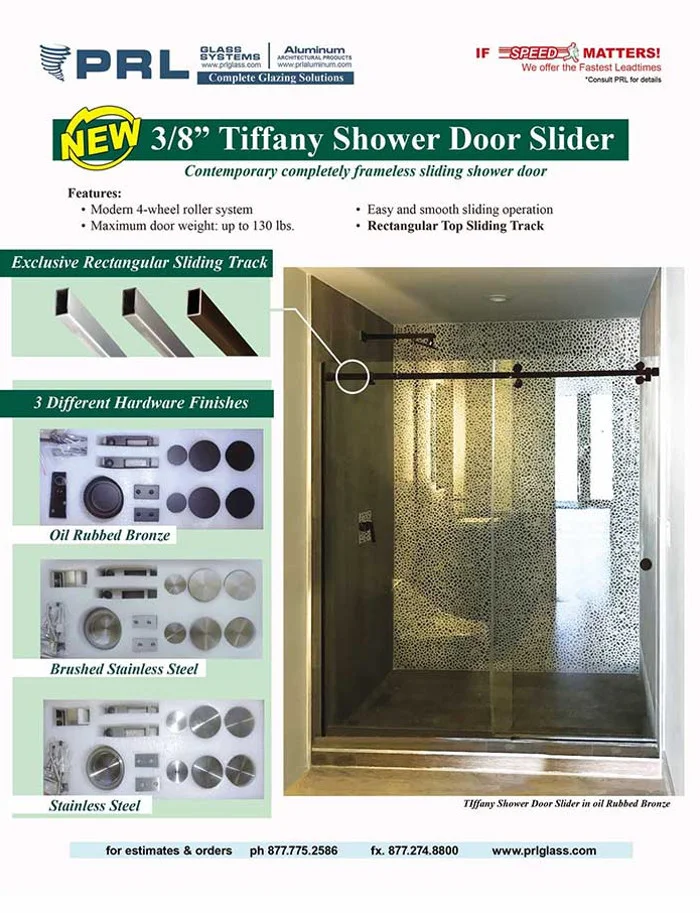 Tiffany Shower Door Sliders